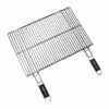 Grille Double Rectangulaire Cook'in Garden 60x40 Acier Chromé -Vente Napoléon grille double rect 60x40 cm