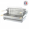 Grilloir Avec Tournebroche Le Marquier Irissary Inox à Poser Ou Encastrer -Vente Napoléon grilloir charbon de bois le marquier irissary inox