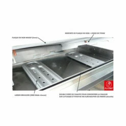 Plancha électrique Encastrable Inox Planet Oasi 60 Lisse 1 Feu 60 X 40 -Vente Napoléon plancha electrique planet inox oasis 60 lisse avec couvercle 3