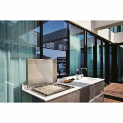 Plancha électrique Encastrable Inox Planet Oasi 60 Lisse 1 Feu 60 X 40 -Vente Napoléon plancha electrique planet inox oasis 60 lisse avec couvercle 4