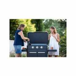 Plancha Gaz Eno 80 Enosign Acier Blue Navy 3 Brûleurs 70 X 40 Avec Couvercle -Vente Napoléon plancha gaz eno 80 enosign blue navy 3 bruleurs 70 x 40 avec couvercle 2