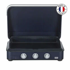 Plancha Gaz Eno 80 Enosign Acier Blue Navy 3 Brûleurs 70 X 40 Avec Couvercle -Vente Napoléon plancha gaz eno 80 enosign blue navy 3 bruleurs 70 x 40 avec couvercle 4