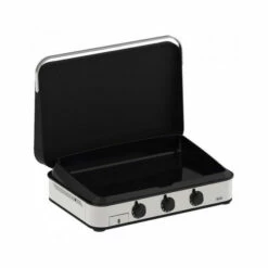 Plancha Gaz Eno 80 Enosign Inox Et Noir 3 Brûleurs 69 X 40 Avec Couvercle -Vente Napoléon plancha gaz eno 80 enosign inox et noir 3 bruleurs 69 x 40 avec couvercle 4